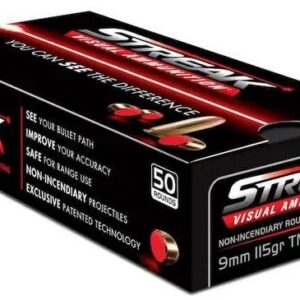 9mm Red streak ammo box of 50